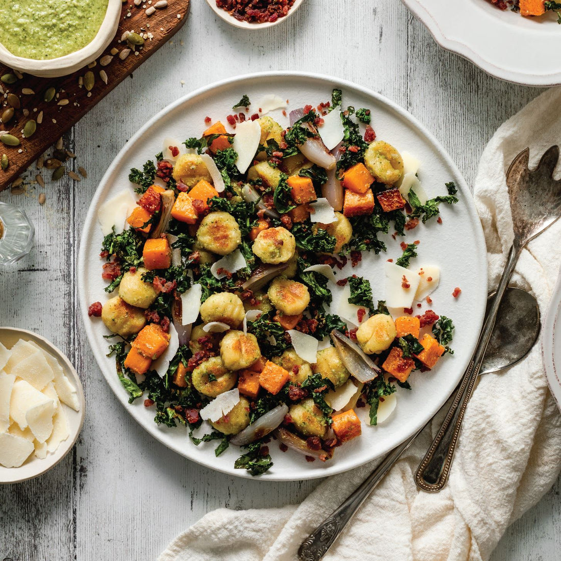 Rosemary Pesto Gnocchi Sheet Pan Meal