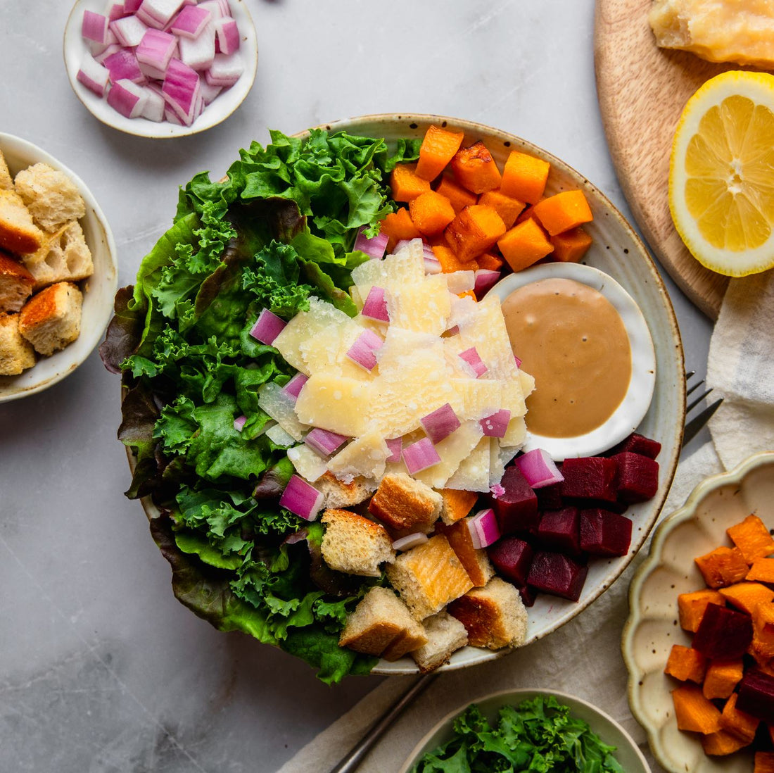 Winter Panzanella Salad