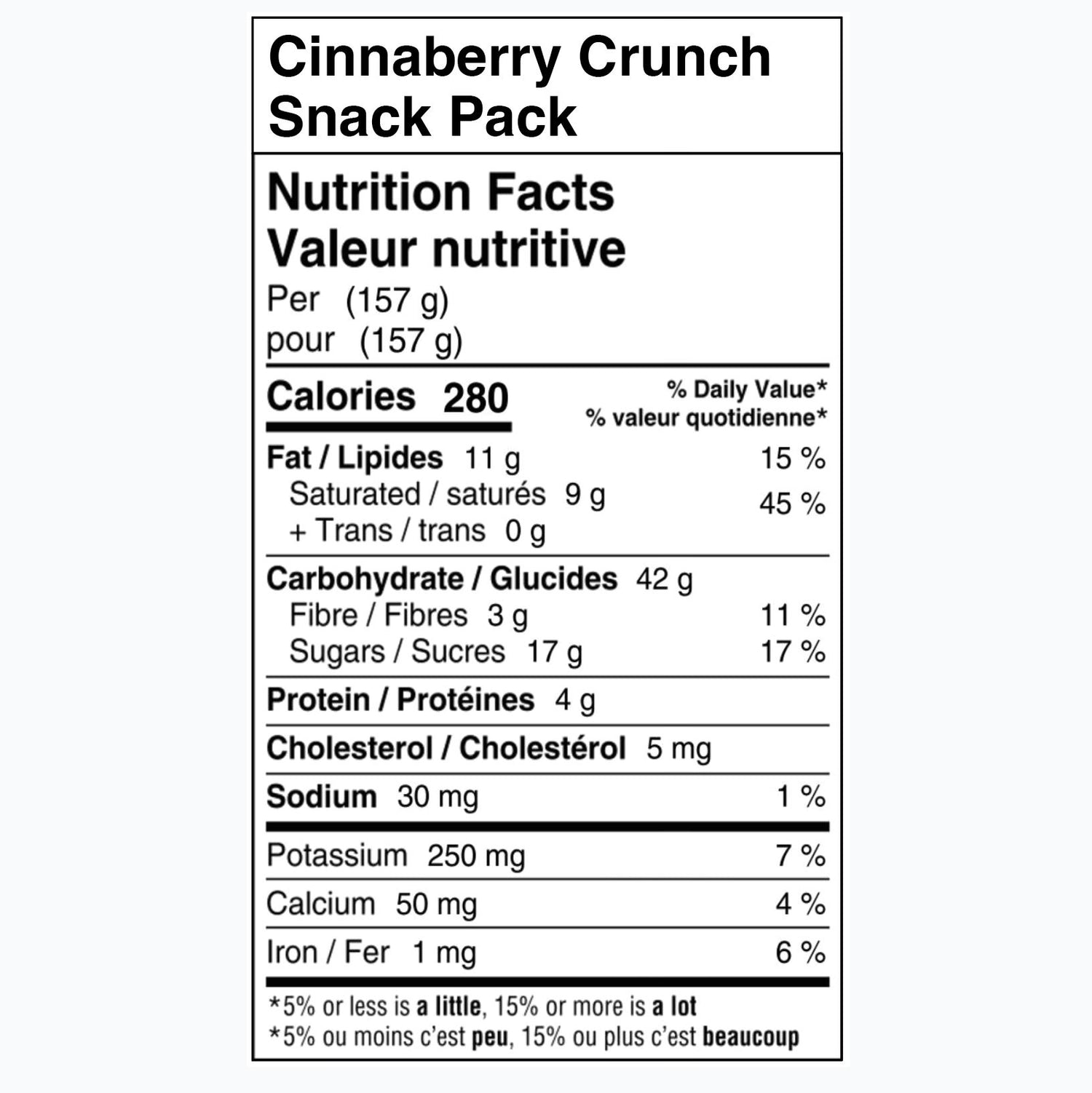 Cinnaberry Crunch Snack Pack