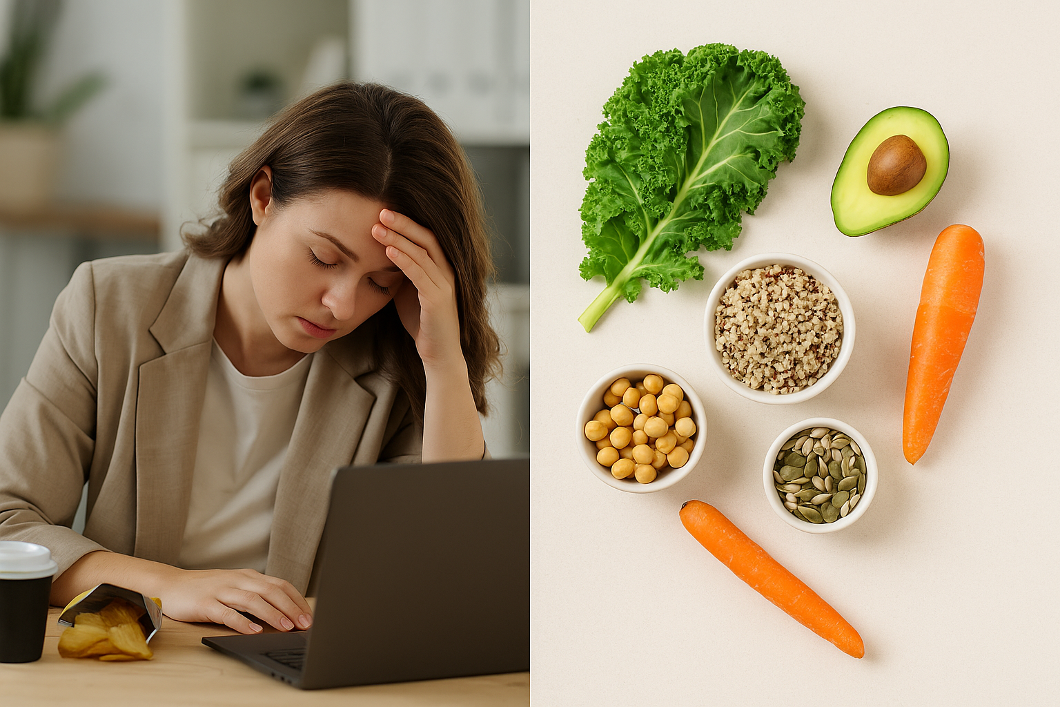 Illustration of natural menopause support ingredients: black cohosh, ashwagandha, turmeric, collagen, vitamin D3 + K2, probiotics, glucosamine, magnesium, and 16 more vitamins and minerals.