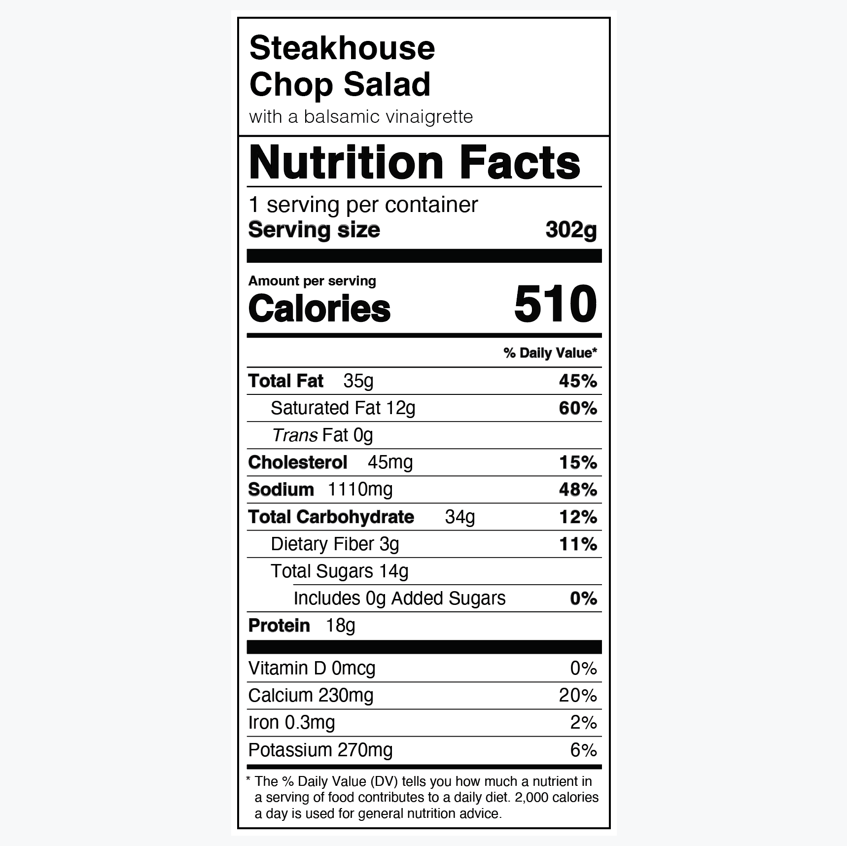 Steakhouse Chop Salad